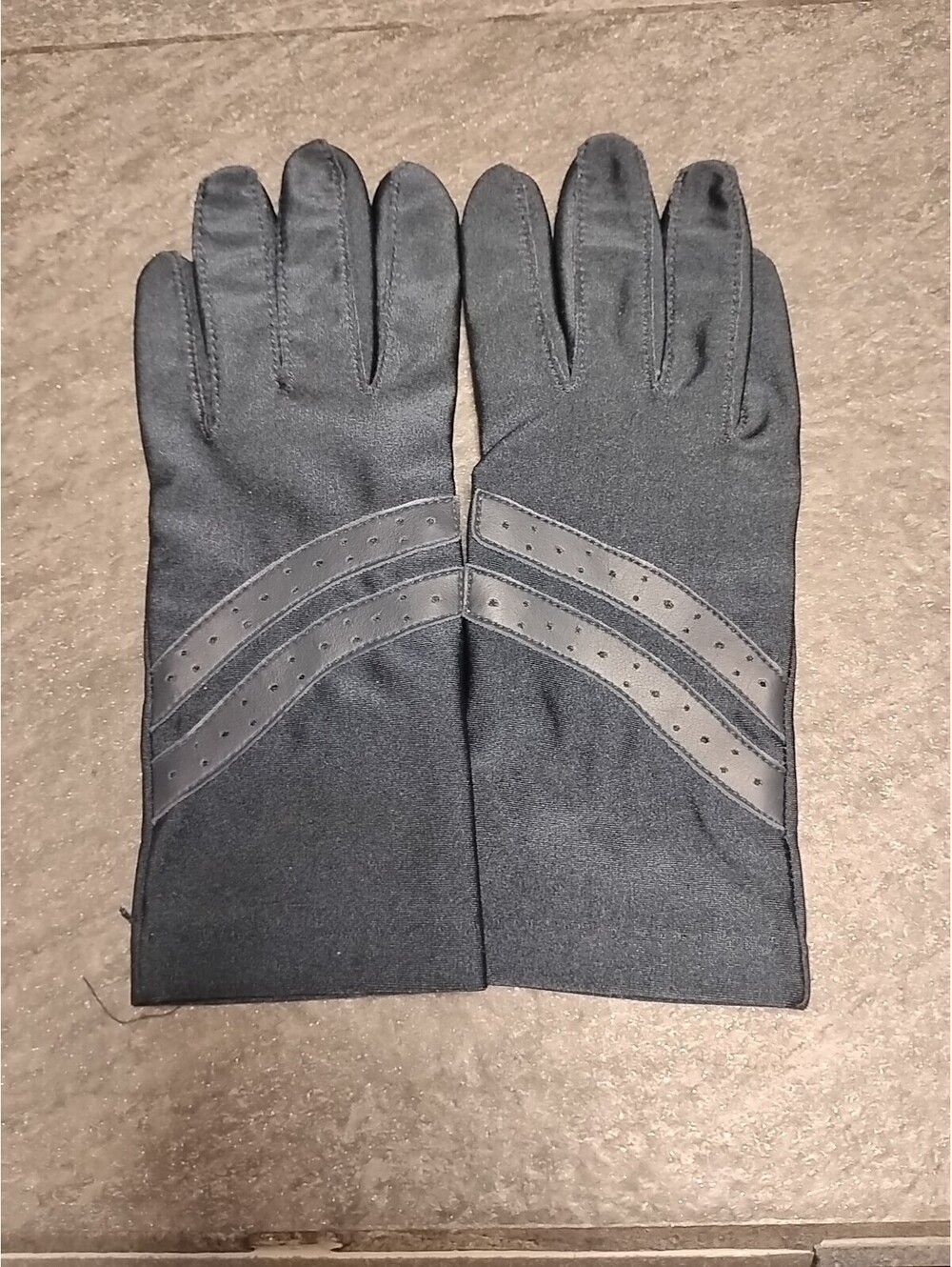 Vintage 1994 Hanes Her Way Navy Stretch Gloves One Size